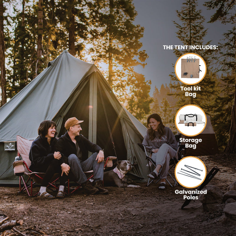Regatta Bell Tent 16' - America's Favorite 4-Season Canvas Bell Tent