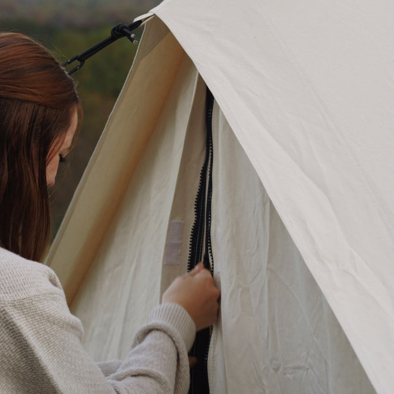 Avalon Bell Tent 16.5' - Premium 4-Season Canvas Bell Tent with Luxury Features
