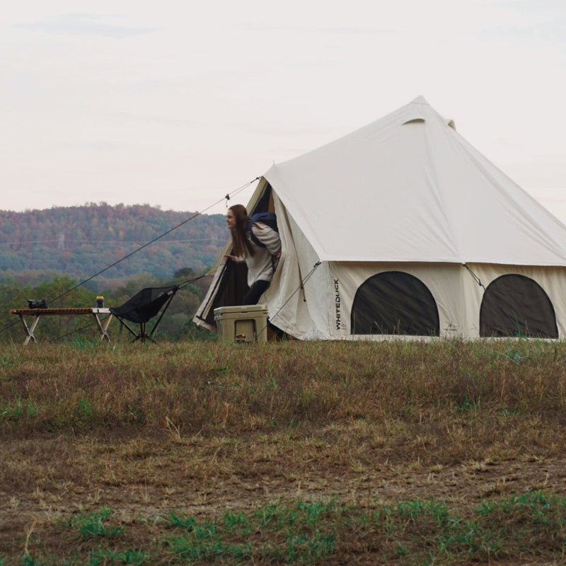 Avalon Bell Tent 16.5' - Premium 4-Season Canvas Bell Tent with Luxury Features