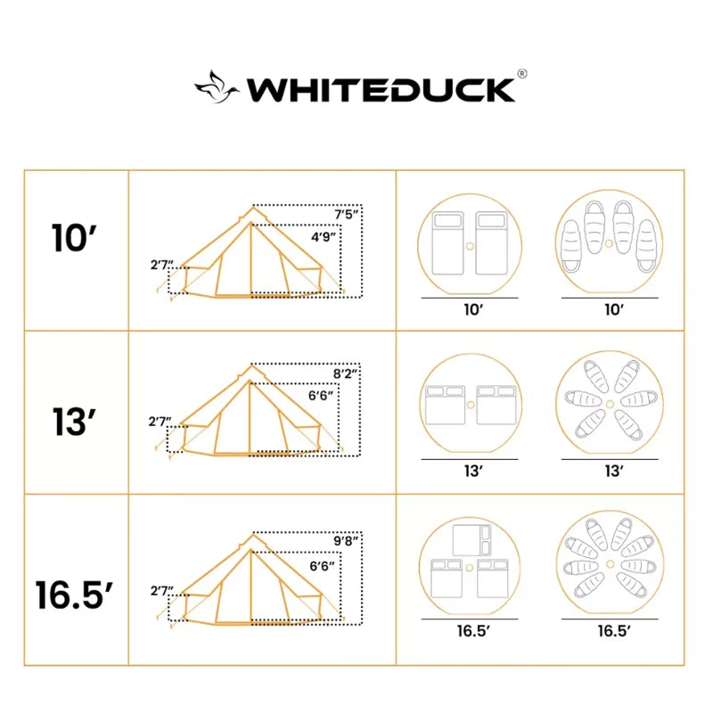 White Duck Regatta Bell Tent 10'