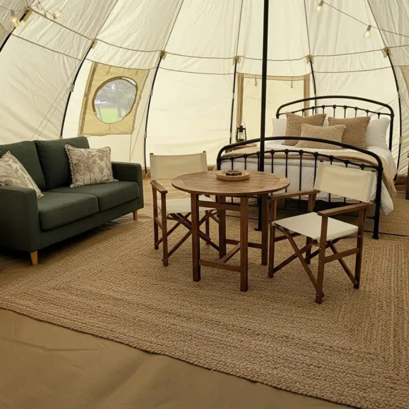 Wilderness Resource Eclipse tent furnished highlighting spacious interior