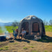 Wilderness Resource Galaxy Inflatable Tent 13' features four oversized doors and four large windows