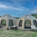 Wilderness Resource Galaxy Inflatable 13' Tents connected for expanded space