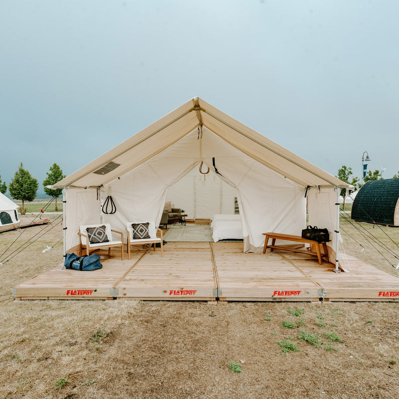 Alpha Pro Wall Tent 16'x24' - 4-Season Canvas Wall Tent with Frame