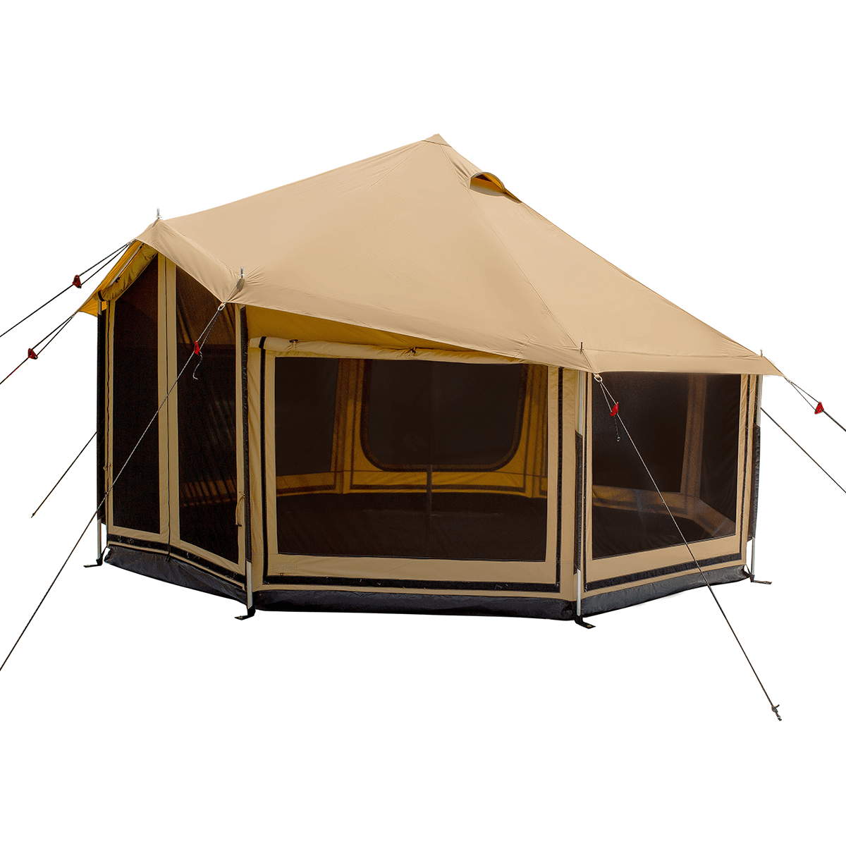 Altimus Bell Tent 14' - 4-Season Canvas Tent with Stove Jack & AC Port