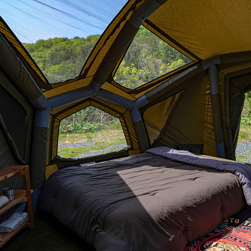 Bestona Inflatable Tent Forest Green - Premium Dome Tent for 2-4 People