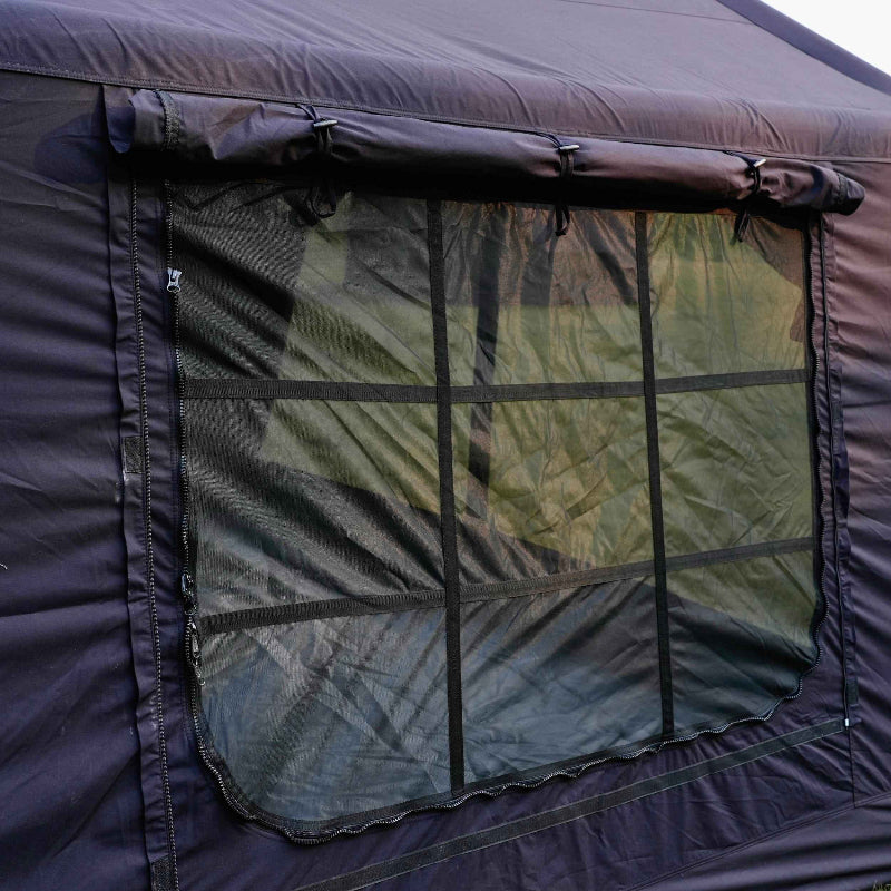 Coody 13.6 Air Tent in black, side mesh window option