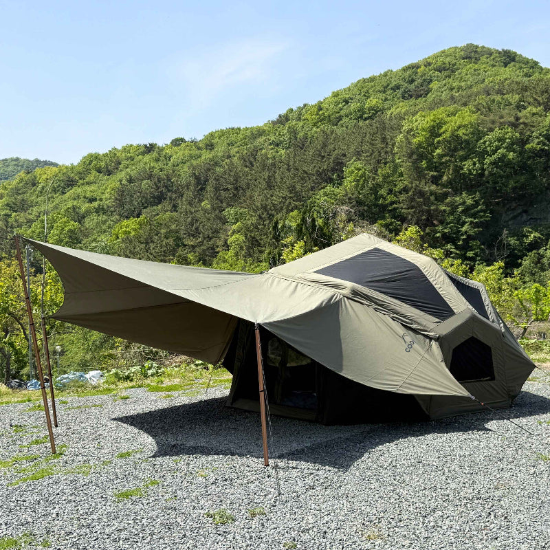 Bestona Inflatable Tent Forest Green - Premium Dome Tent for 2-4 People