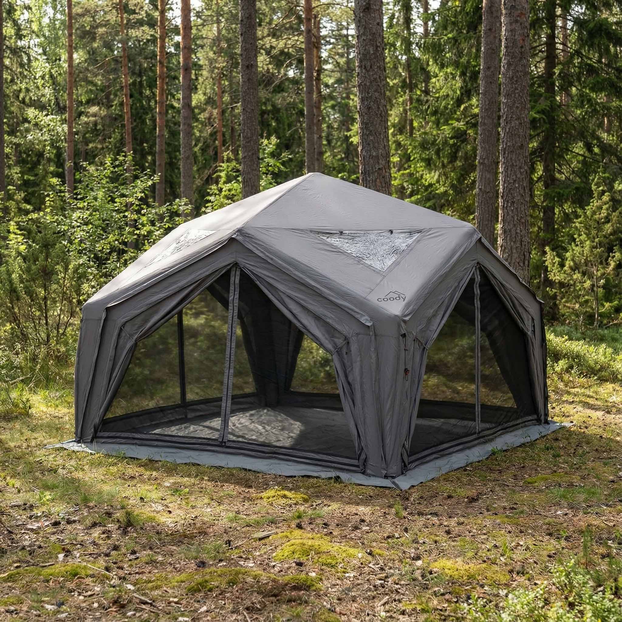 Coody Hub Shelter gray modular inflatable tent