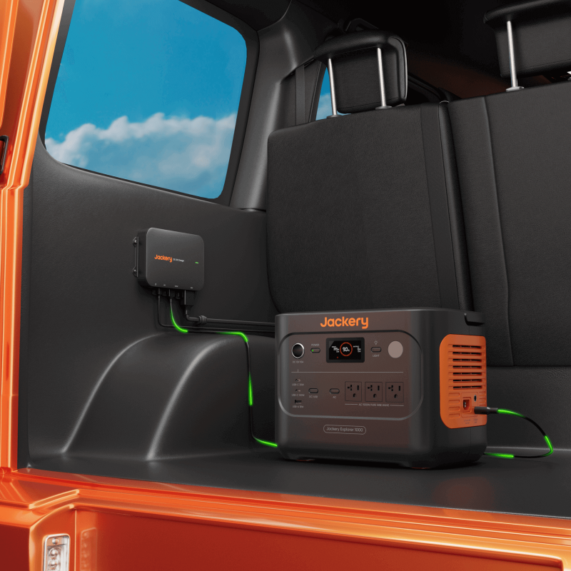 Jackery DC-DC Alternator Charger internal vehicle setup