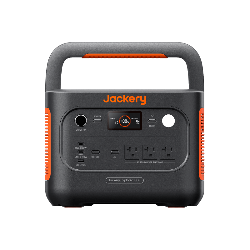Jackery Explorer 1500 v2 Portable Power Station, world's smallest and lightest 1.5kWh LiFePO4 power station