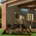 Jackery Explorer 5000 Plus high capacity power station charging in garage for outdoor adventures and home backup