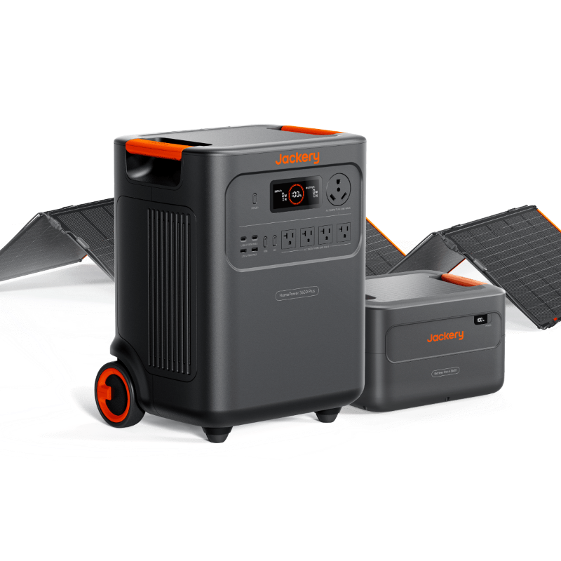 Jackery HomePower 3600 Plus with SolarSaga 500 X and Battery Pack 3600