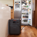 Jackery HomePower 3600 Plus solar generator powering refrigerator has 3600W output and 3584Wh capacity