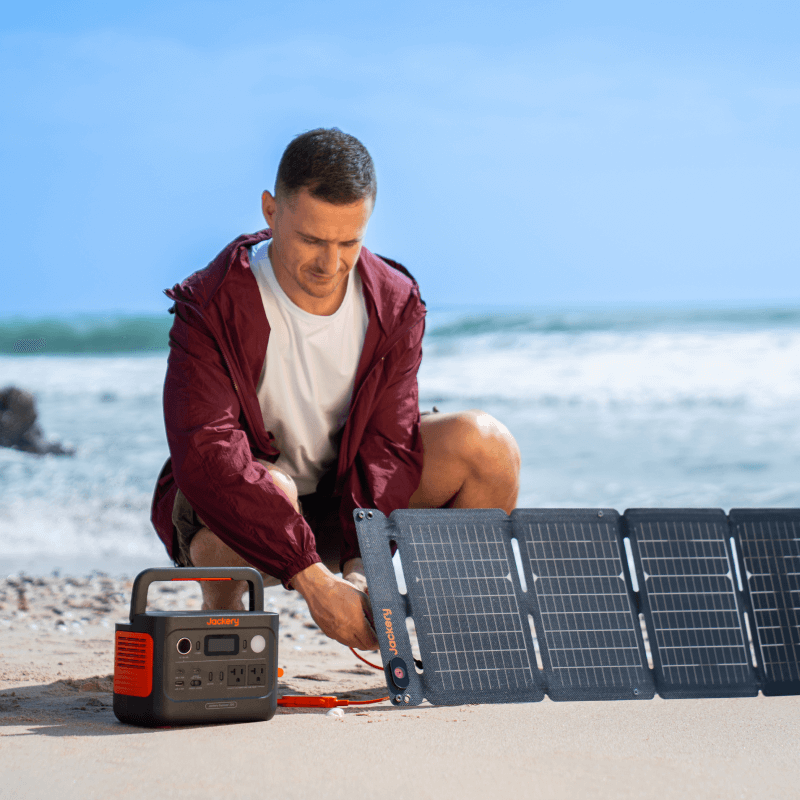 Jackery portable power station 300 v2 with solar panel add on