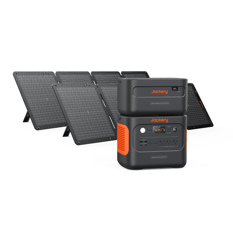 Jackery Solar Generator 1000 Plus - Expandable 1264Wh Portable Solar Power System