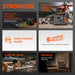 Jackery Explorer 1000 v2 portable power station with features including USB ports, safety certification, and charging capabilities.