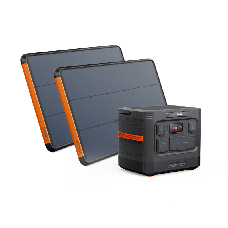 Jackery solar generator 1500 ultra with two solar saga 100 panels