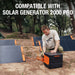 Jackery Solar Panel Connector shown with solar generator 2000 Pro