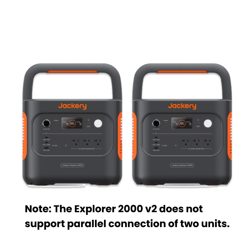 Jackery Explorer 2000 v2 Portable Power Station - 2042Wh LiFePO4 Battery Backup