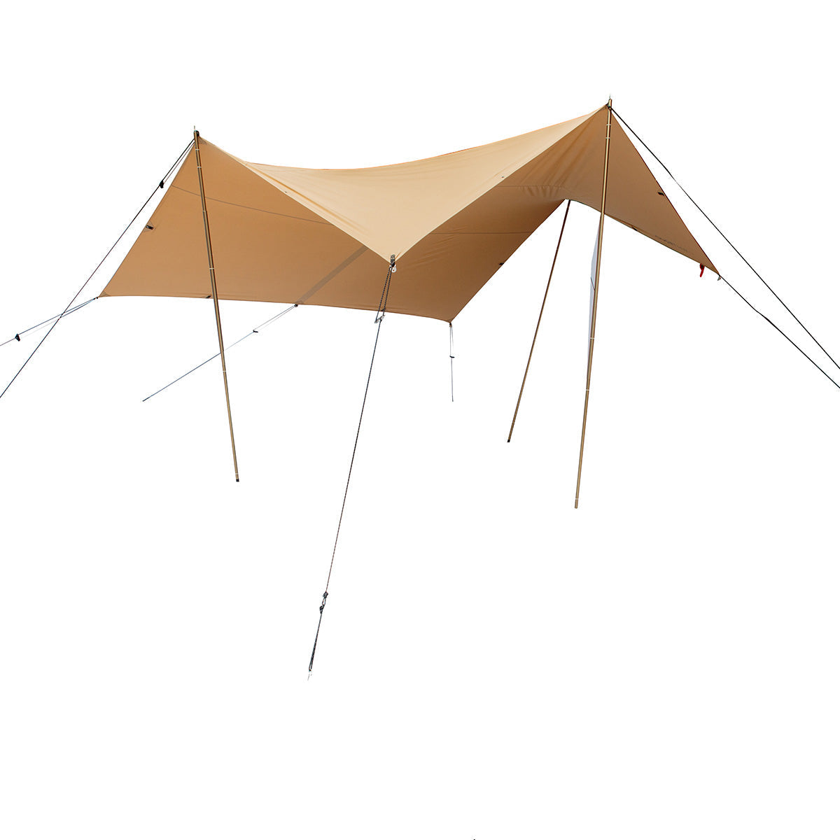 Sunshade Tarp 170 - 13' x 13' Heavy-Duty Canvas Shade for Camping