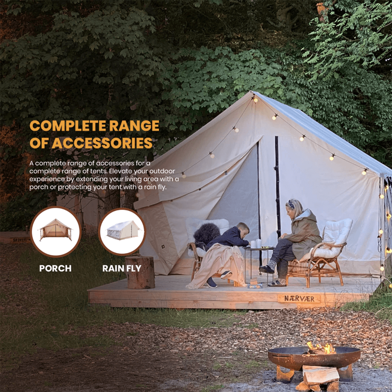 Alpha Pro Wall Tent 16'x20' - 4-Season Canvas Wall Tent with Frame